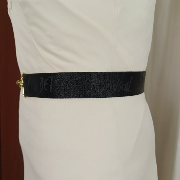 Vintage Betsey Johnson Purse Strap/Belt, Black Nylon Seatbelt Material, OSFM - Picture 3 of 6